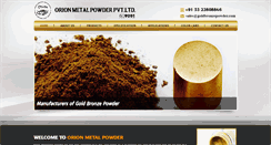 Desktop Screenshot of goldbronzepowder.com