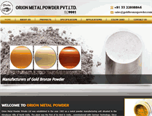 Tablet Screenshot of goldbronzepowder.com